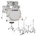 Sonor AQ2 22'' 5pc Drum Kit With Hardware & Throne, White Pearl
