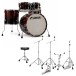 Sonor AQ2 22'' 5pc Drum Kit With Hardware & Throne, Brown Fade