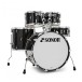 Sonor AQ2 22'' 5pc Drum Kit With Free Hardware & Throne, Transparent Black
