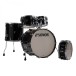 Sonor AQ2 20'' 5pc Complete Drum Kit With Free Hardware & Throne, Transparent Black