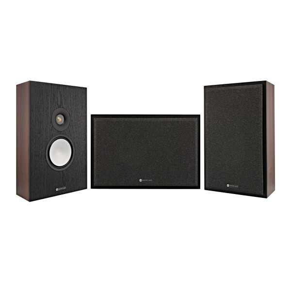 Monitor Audio Bronze 7G On-Wall LCR Speaker Package, Walnut