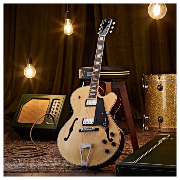 Hartwood Novella Hollowbody Guitar, Natural
