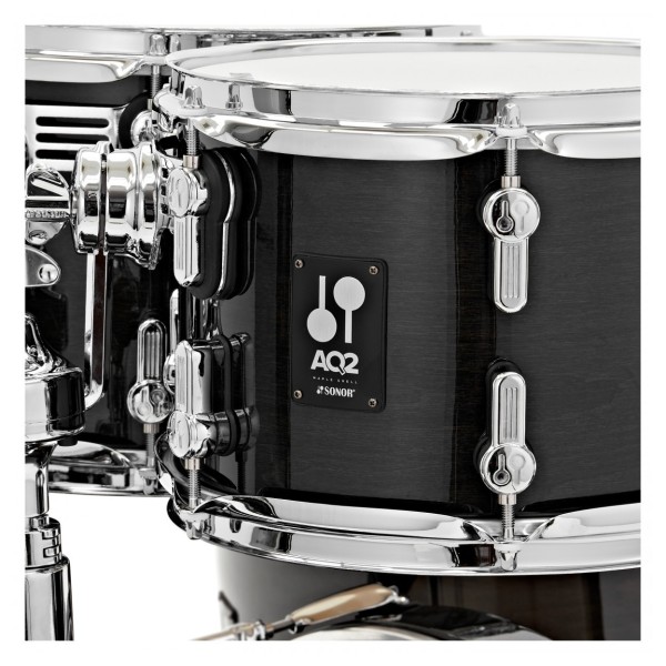 Sonor AQ2 22'' 5pc Complete Drum Kit With Free Hardware & Throne, Transparent Black