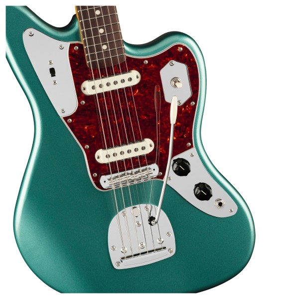 Fender American Professional Classic Jaguar RW, Faded Sherwood Green Metallic - hardware