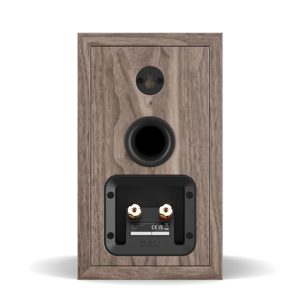 DALI Sonik 1 Bookshelf Speakers, Walnut - rear 