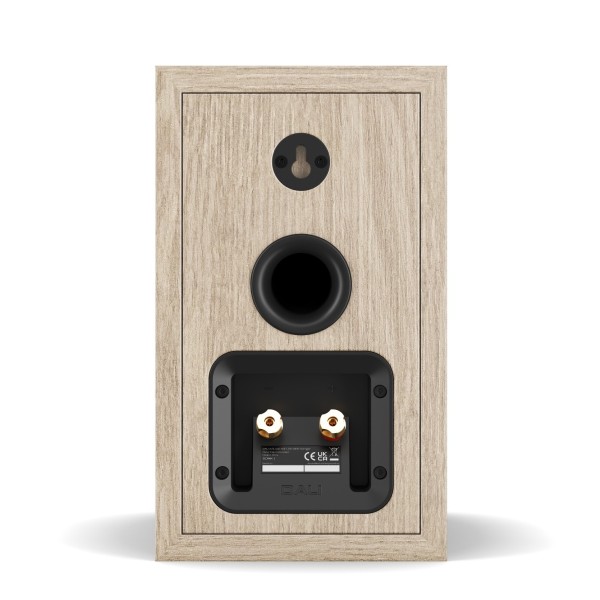 DALI Sonik 1 Bookshelf Speakers, Natural Oak rear 