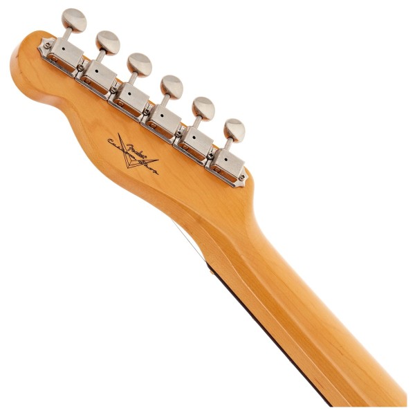 Fender Custom Shop 1960 Telecaster Custom DLX Closet Classic, Aged Shell Pink - headstock back