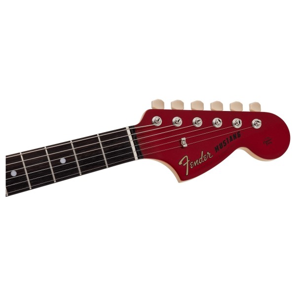 Fender Made in Japan Traditional 70s Mustang, Candy Apple Red - headstock