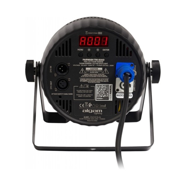 Algam Lighting 7 X 30w RGBWW LED Par Wash Algam Lighting 7 X 30w RGBWW LED Par Wash - Rear 