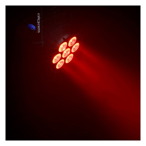 Algam Lighting 7 X 30w RGBWW LED Par Wash, Live Use Red Algam Lighting 7 X 30w RGBWW LED Par Wash, Live Use Red