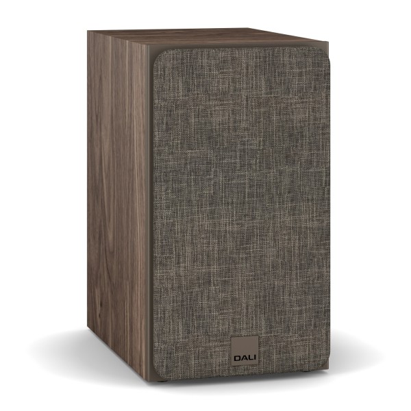 DALI Sonik 3 Bookshelf Speakers, Walnut - grille 