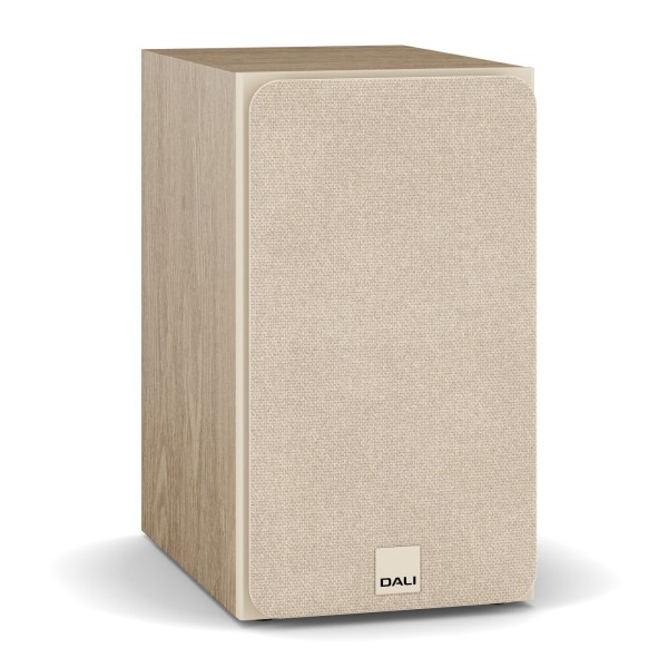 DALI Sonik 3 Bookshelf Speakers, Natural Oak - grille 
