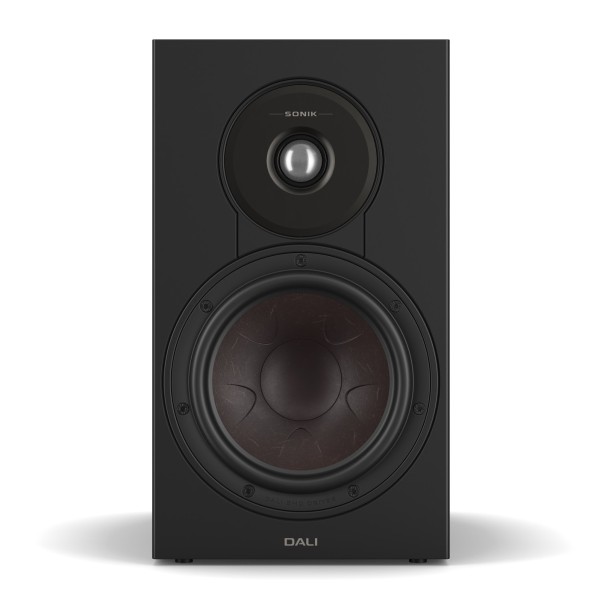 DALI Sonik 3 Bookshelf Speakers, White front 