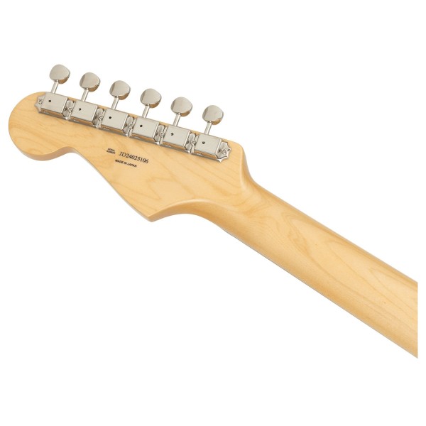 Fender Made in Japan Traditional 2025 Collection 60s Stratocaster, Stardust Pink - back of headstock