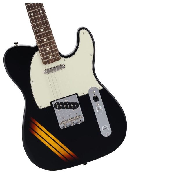 Fender Made in Japan Traditional 2025 Collection 60s Telecaster, Competition Black / 3-C Sunburst - hardware