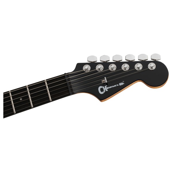 Charvel Pro-Mod Plus DK24 HH HT EB QM, Violet Radiance - headstock