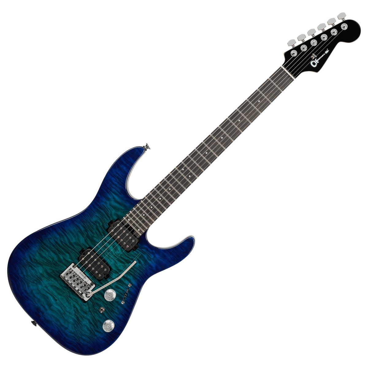 Charvel Pro-Mod Plus DK24 HH 2PT EB QM Chlorine Burst