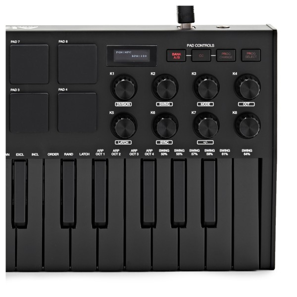 Akai Professional MPK Mini MK3 Laptop Production Keyboard, Black