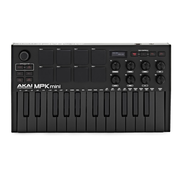 Akai Professional MPK Mini MK3 Laptop Production Keyboard, Black