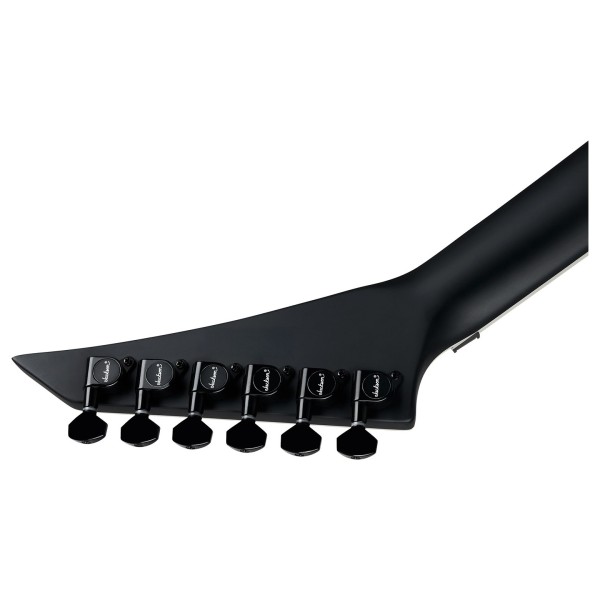 Jackson Pro Plus Pure Metal Limited Edition Rhoads RR1A, Satin Black - back of headstock