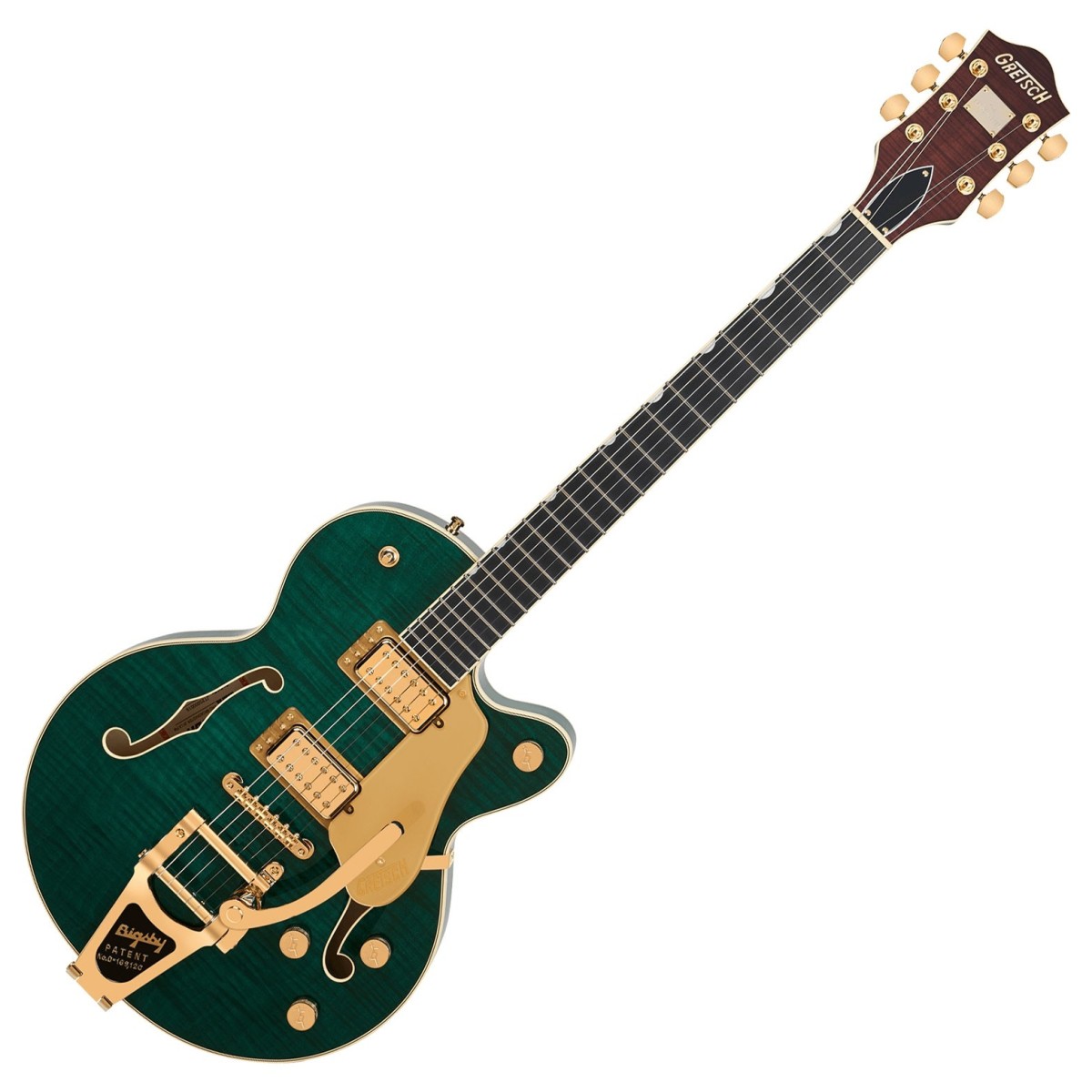 Gretsch Broadkaster Jr. LX Figured Center Block with String-Thru Bigsby & Gold Hardware Tropic Aura