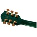 Gretsch Broadkaster Jr. LX Figured Center Block with String-Thru Bigsby & Gold Hardware, Tropic Aura - back of headstock