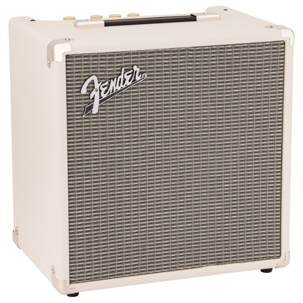 Fender Limited Edition Rumble 25 (V3), Ivory - angled shot