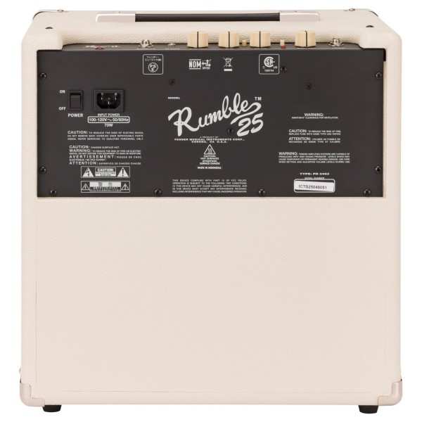 Fender Limited Edition Rumble 25 (V3), Ivory - back