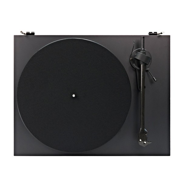 Pro-Ject Debut Carbon Evo Turntable, Satin Black - Top-down view of platter