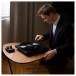 Pro-Ject Debut Carbon Evo Turntable - Lifestyle image, used with Pro-Ject Tube Box E