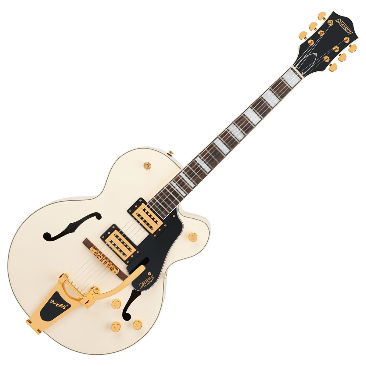 Gretsch G2420TG Streamliner Hollow Body with Bigsby LTD LRL BroadTron BT-3S Pickups Vintage White