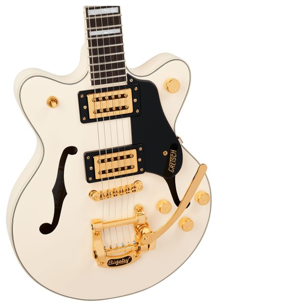 Gretsch G2655TG Streamliner Center Block Jr. Double-Cut with Bigsby LTD LRL, Vintage White - hardware