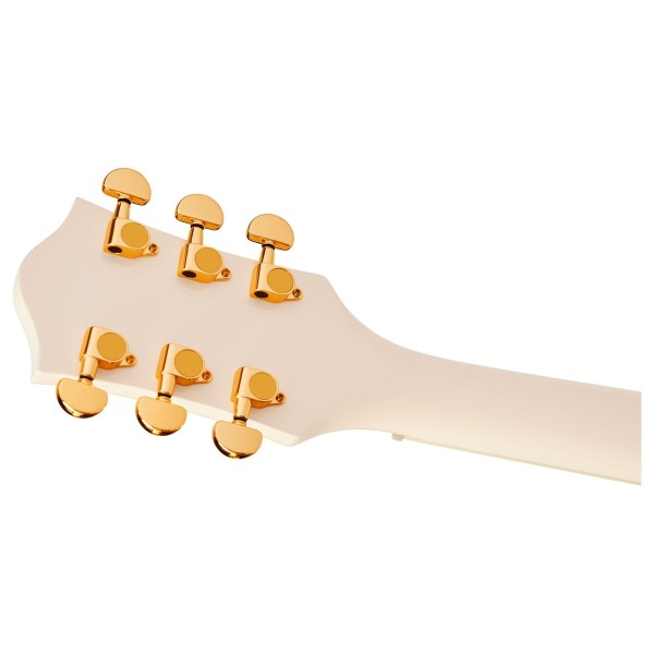Gretsch G2655TG Streamliner Center Block Jr. Double-Cut with Bigsby LTD LRL, Vintage White - back of headstock