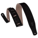 Levy's Simply Suede 2" Guitar Strap, Black