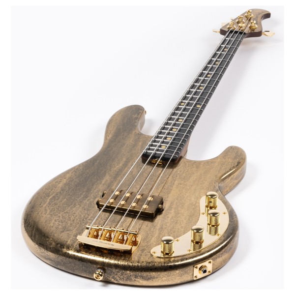 Music Man 50th Anniversary StingRay, Molten Gold - angled shot