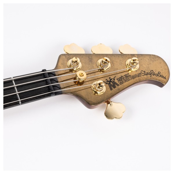 Music Man 50th Anniversary StingRay, Molten Gold - headstock