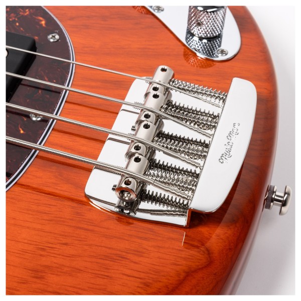 Music Man StingRay Special, Translucent Orange - bridge