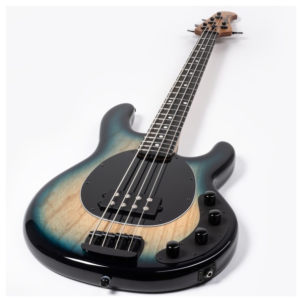 Music Man StingRay Special, Mean Blue Burst - angled shot