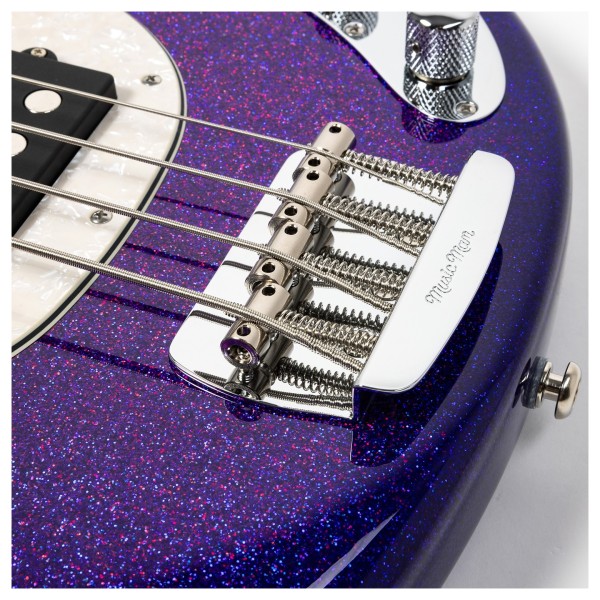 Music Man StingRay Special, Violet Sparkle Burst - bridge