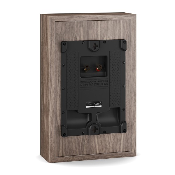DALI Sonik On-Wall Speaker, Walnut - rear angle 