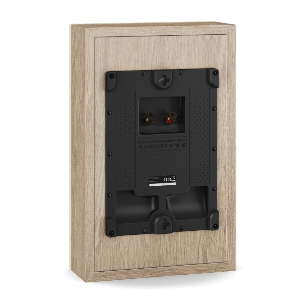 DALI Sonik On-Wall Speaker, Natural Oak rear angle 