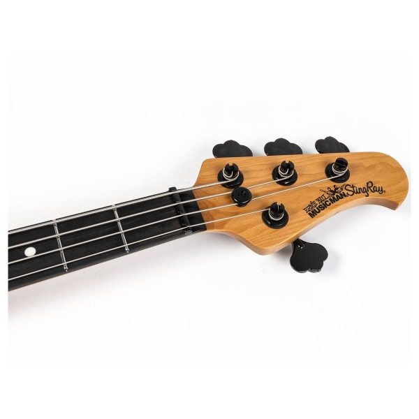 Music Man StingRay Special HH, Mean Blue Burst - headstock