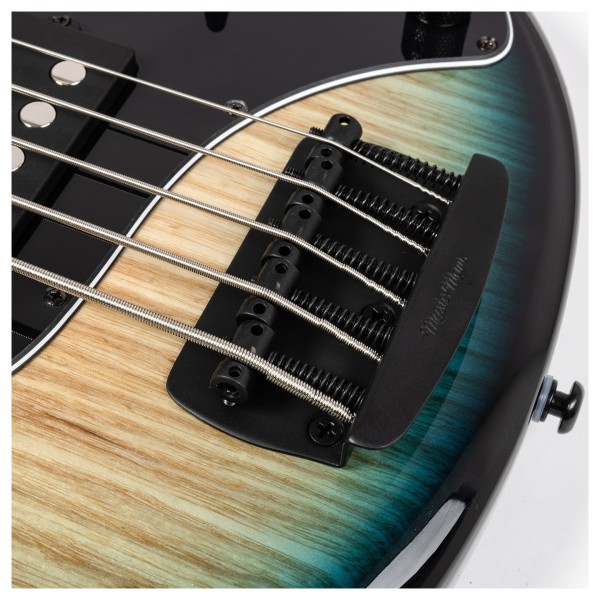 Music Man StingRay Special 5, Mean Blue Burst - bridge