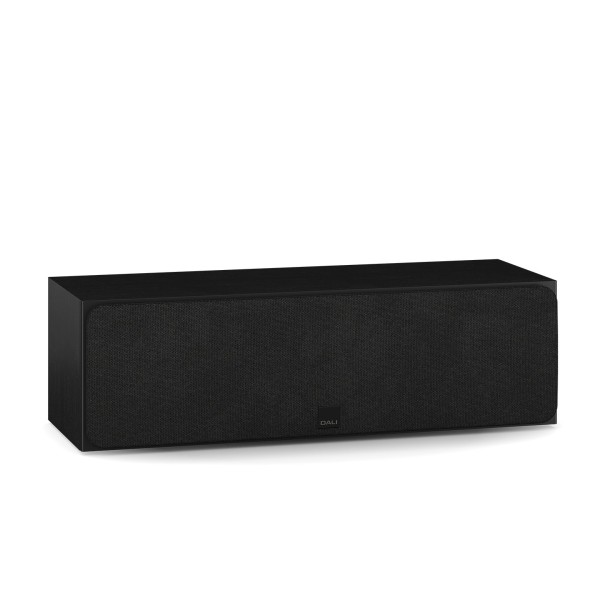 DALI Sonik Cinema Centre Speaker, Black Ash - grille angle 