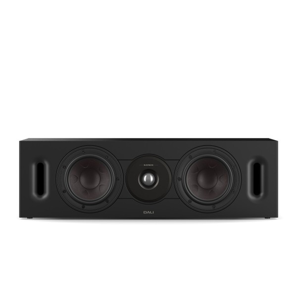 DALI Sonik Cinema Centre Speaker, Black Ash - front 