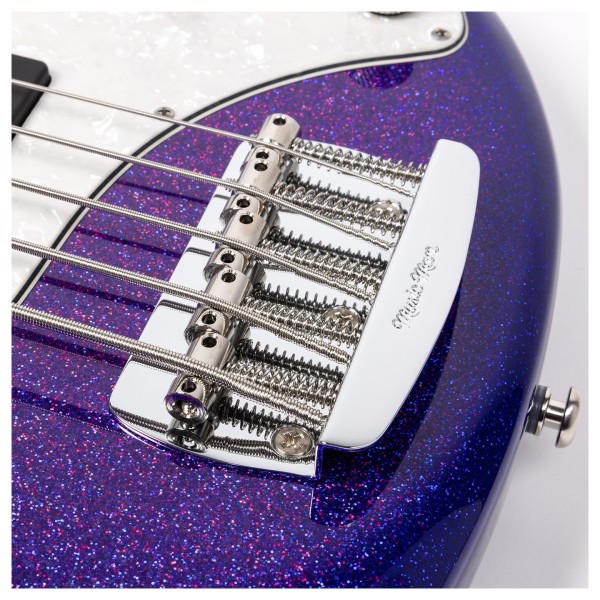 Music Man StingRay Special 5 HH, Violet Sparkle Burst - bridge