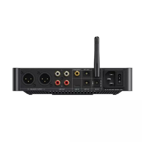 FiiO BR15 R2R Desktop Bluetooth Receiver, Black - rear 