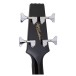 Aria SB CLB Cliff Burton Signature Bass, Black 'n Gold - back of headstock
