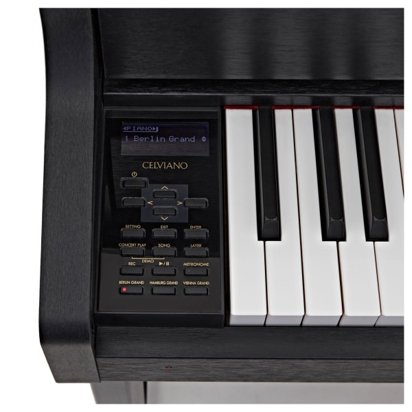 Casio GP310 Grand Hybrid Digital Piano, Satin Black - Controls