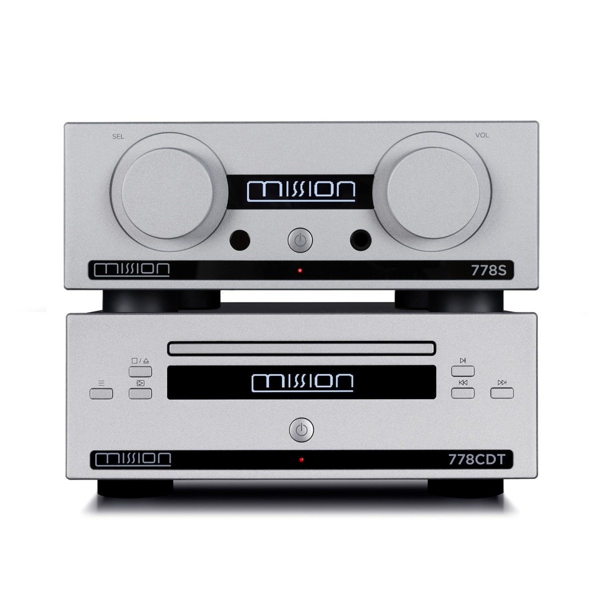 Mission 778CDT CD Transport and 778S Network Music Streamer Hi-Fi Bundle Silver